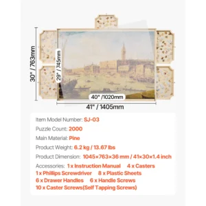 SucceBuy 2000 Piece Rotating Puzzle Board