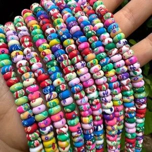 Colored Polymer Clay Beads