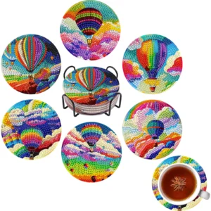6Pcs Diamond Painting Coasters  Kits